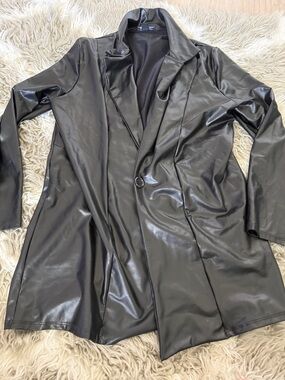 PrettyLittleThing Black Faux Leather Jacket